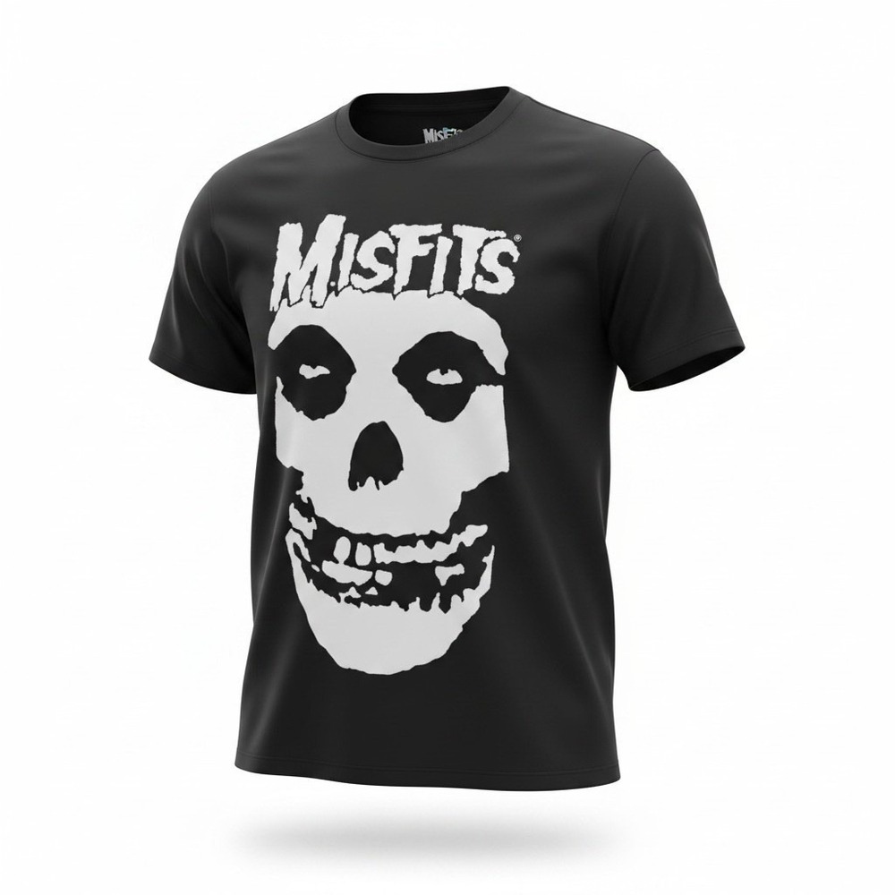 Misfits Crimson Ghost Graphic T-Shirt Mens L Black 2025 Evilive Music Skull Logo